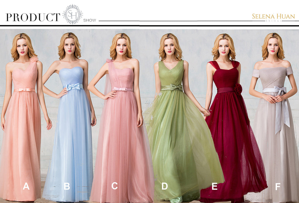 Tulle bridesmaid dress - full length + cocktail length customzied package