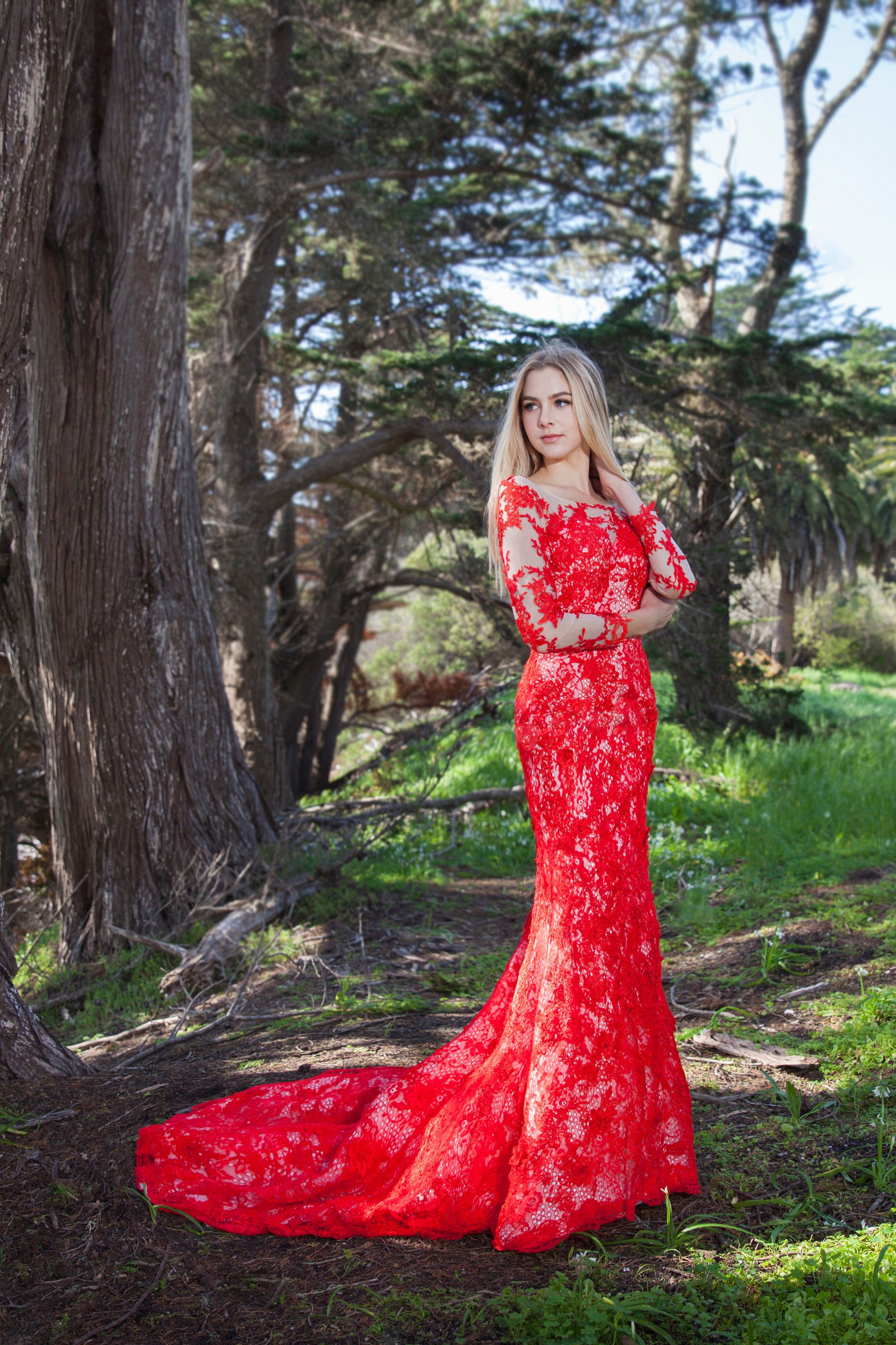 Off Shoulder Red Feather Prom Dresses Long Sleeve Sequin Dress FD2413 –  Viniodress